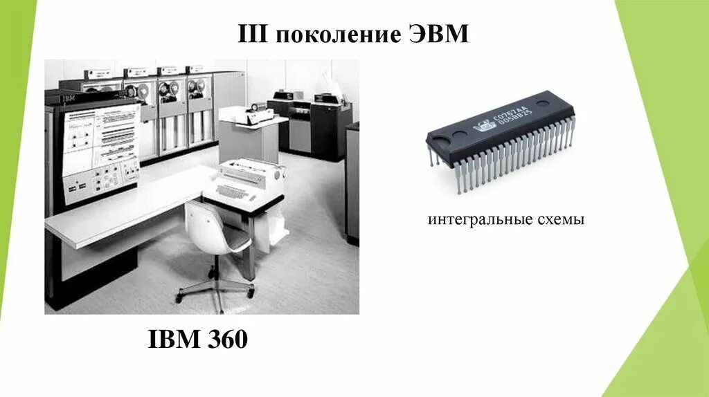 Третье поколение ЭВМ IBM 360. Третье поколение поколение ЭВМ IBM—360,. Интегральные схемы поколение ЭВМ. Третье поколение — Интегральные схемы (1965-1980). Схема поколений эвм