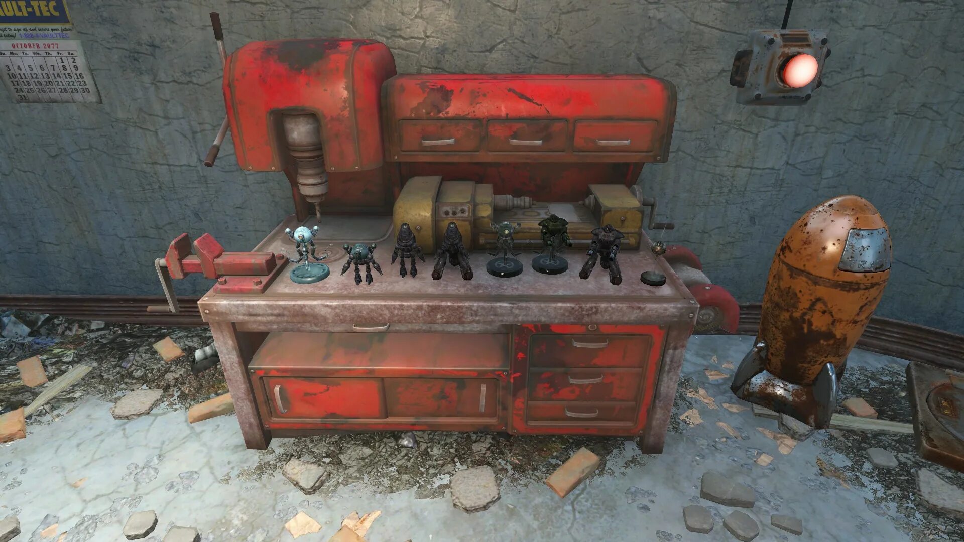 Фоллаут мастерские. Vault 95 Fallout 4. Комната в стиле фоллаут. Мастерская в стиле Fallout. Машина в стиле Fallout 4.
