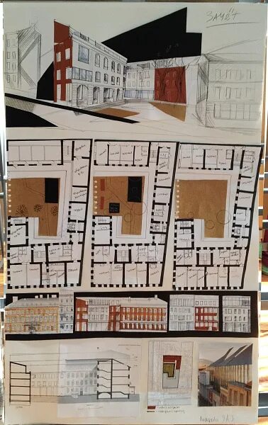 архитектурный проект доходного дома. реконструкция доходного дома. клаузура среда для инвалидов. примеры макетов. реконструкция доходного дома пример.