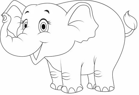Слон рисунок раскраска - 66 фото