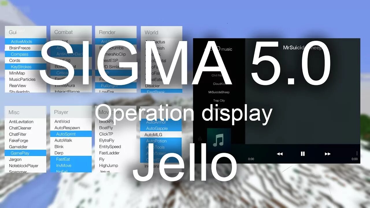 Sigma 5.0. Sigma Jello. Sigma 5.0 client. Sigma Cheat.