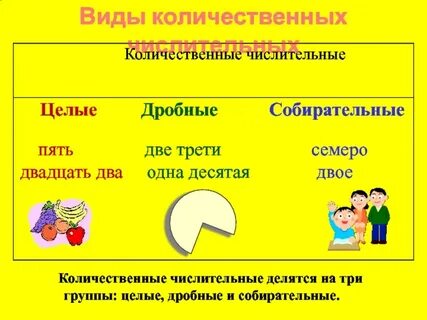 3 целое дробное или собирательное