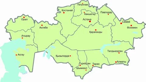 Актобе на карте