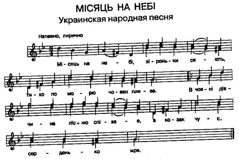 Чий то кинь стоит. При лужке Ноты. Ой при лужку Ноты. Украинская народная мелодия. Украинские народные песни Ноты.