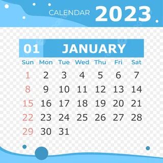 Календарь на январь 2023