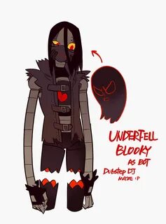 Underfell blooky as bot just doodling Beautiful Stories, Undertale Au, Goin...