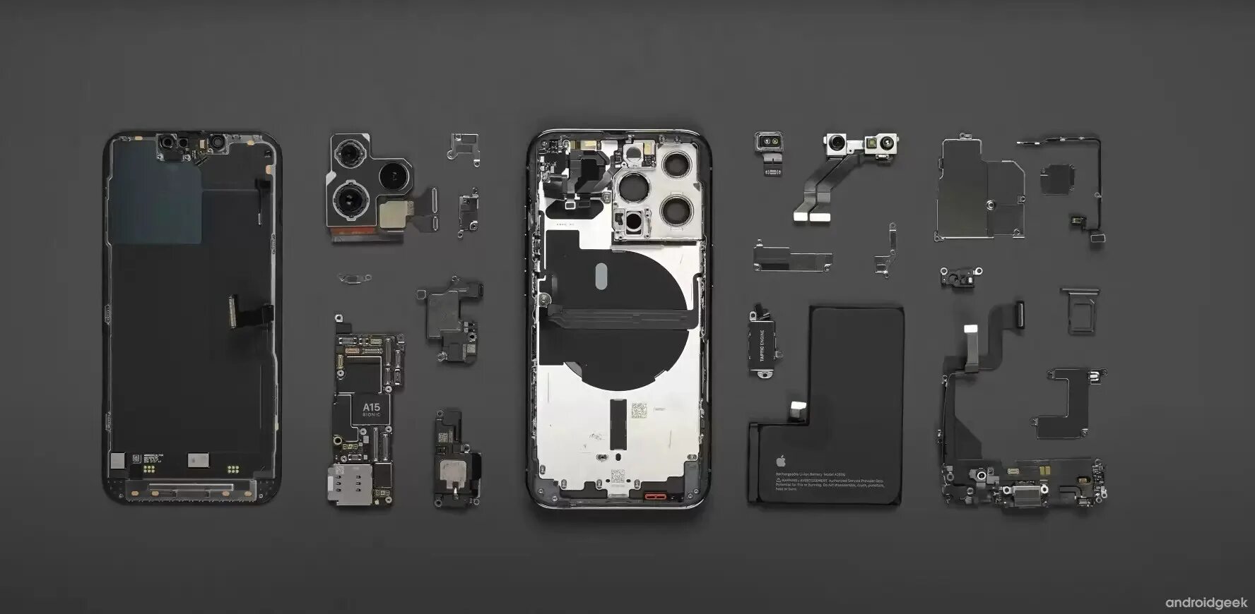 Iphone 13 Pro Max Teardown. Iphone 13 Teardown. АКБ iphone 13 Pro Max. Iphone 13 Pro Max в разборе.