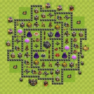 Карта clash of clans