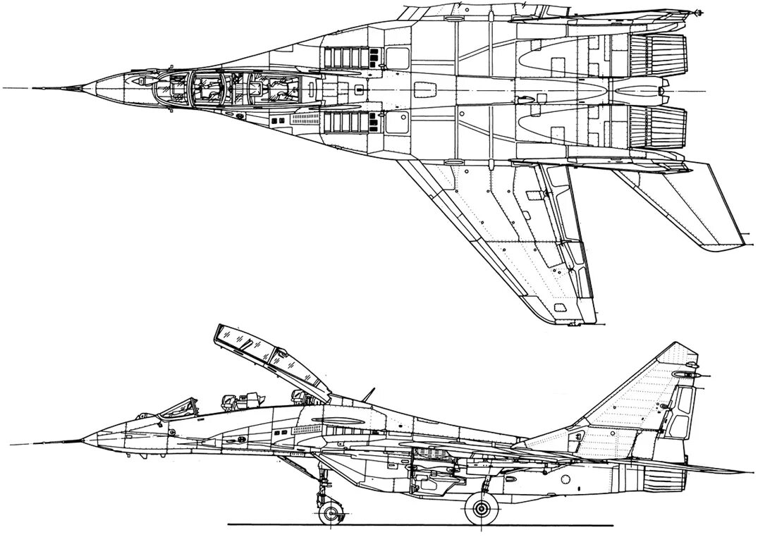 Миг-29уб чертеж. Миг 29 вид спереди чертеж. Чертежи самолета миг-29. Схема самолета миг 29.