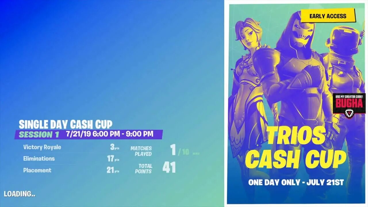 Trios Cash Cup picture. Solo Victory Cash Cup. Trios Zero build Cash Cup.