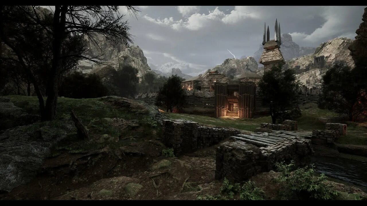 Old camp. Gothic 1 Remake. Gothic 1 old Camp Art. Gothic Remake (Unreal engine 5). Анреал энджин 5 Готика.