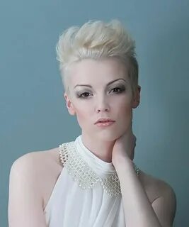 Белая прическа