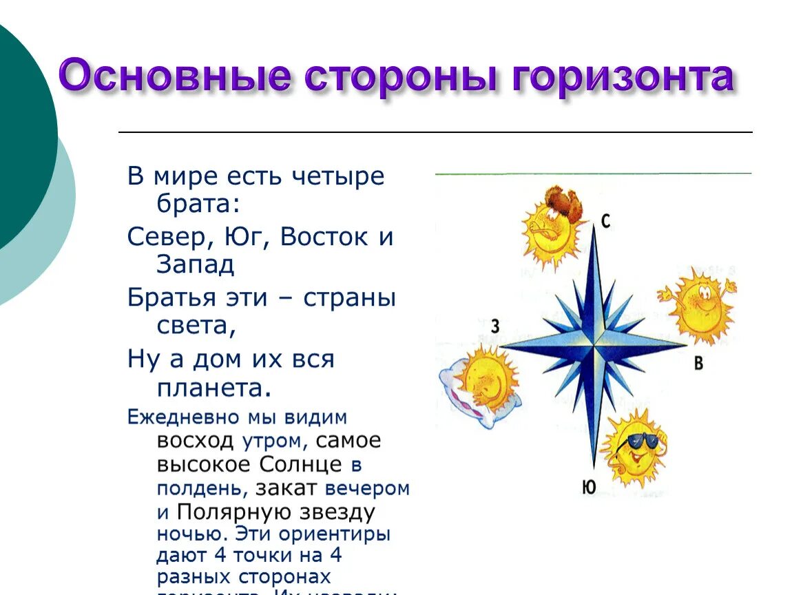 Основные стороны горизонта. Четыре основные стороны горизонта. Основные и второстепенные стороны горизонта. Выбрать основные стороны горизонта.