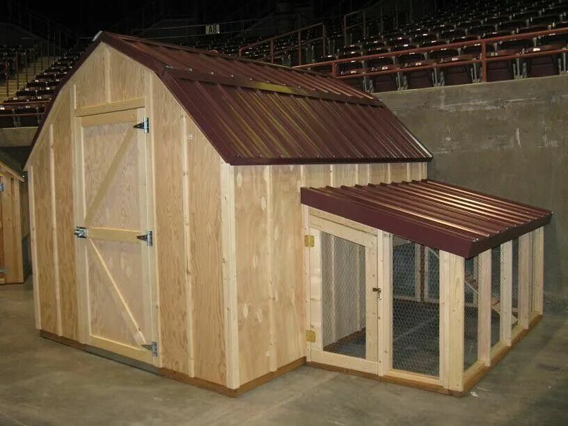 Деревянный курятник. Сарай птичник 4м * 6м. Курятник на 30 кур зимний. Гусятник утятник. Курятник на 5 кур.