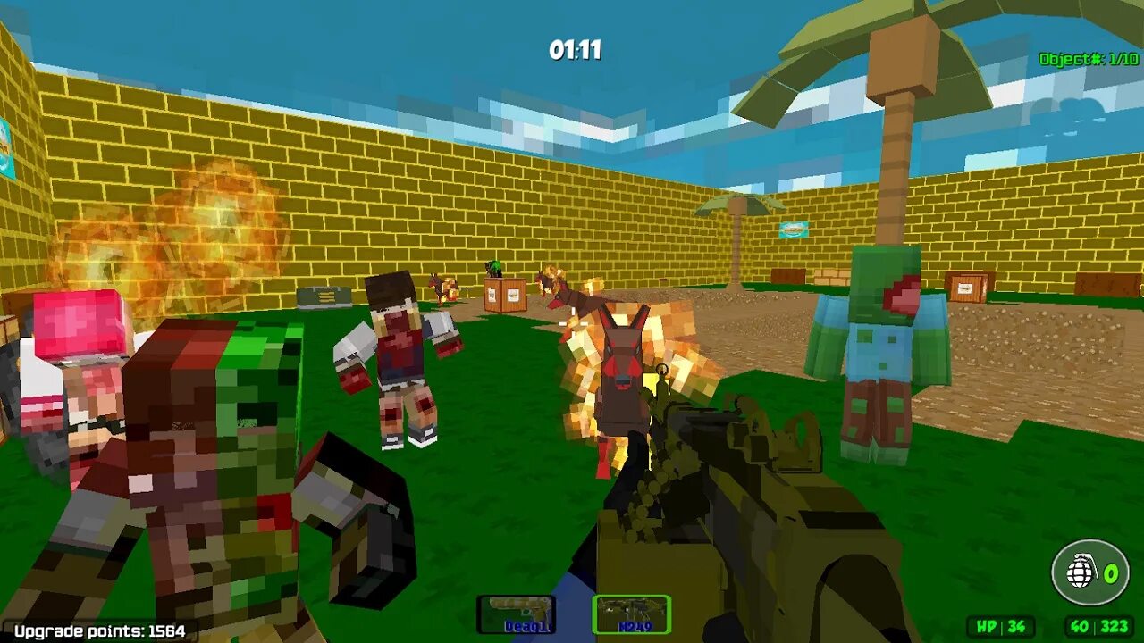 Игра зомби мультиплеер. Blocky Zombie Survival. Blocky Combat Strike Zombie Survival. Blocky Zombie Survival 2. Blocky Combat Strike Zombie su.