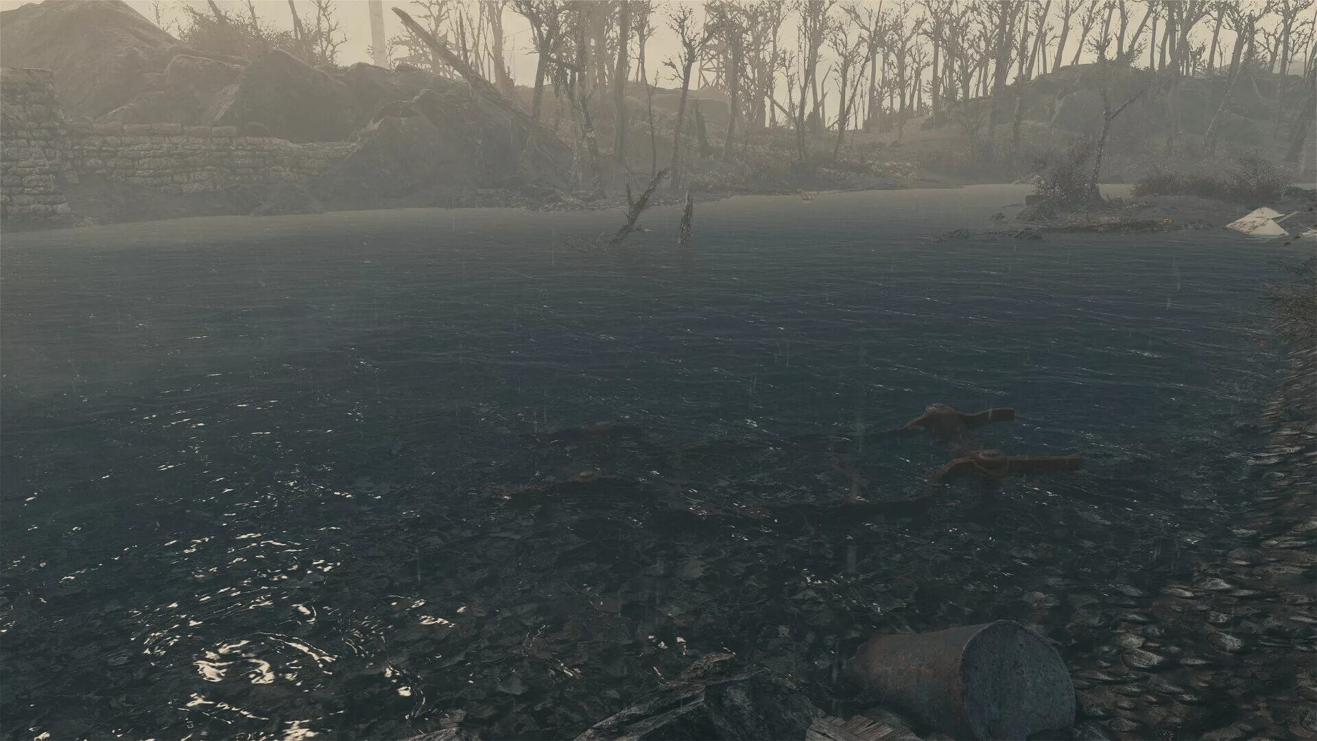 Серию вода 4. Fallout 4 мод water overhaul. фоллаут 76 графика. fallout 4 вода 999. фоллаут 4 мод на воду.
