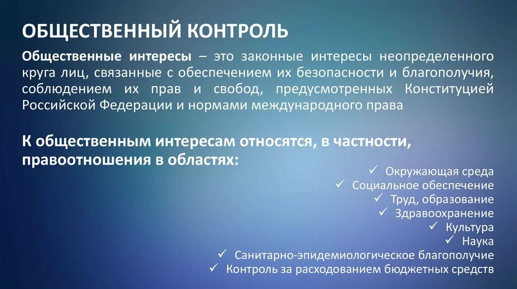 Свобод и законных интересов неопределенного. Общественные интересы. Общественный контроль это кратко. Интересы неопределенного круга лиц это. Государственные и общественные интересы.