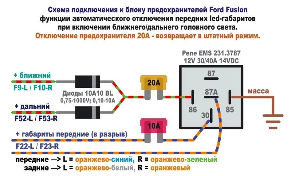 Почему моргает задняя. Схема автоматического включения фар. Схема автоматического включения ближнего. Схема включения ближнего света ВАЗ 21 12. Схема реле фары ближнего отключения.