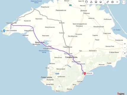 Джанкой судак расстояние на машине