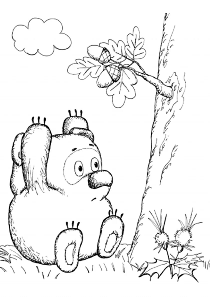 Винни пух раскраска для детей распечатать Winnie the Pooh coloring pages WONDER DAY Coloring pages for children and adul