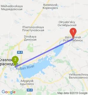 Карта осадок кореновск