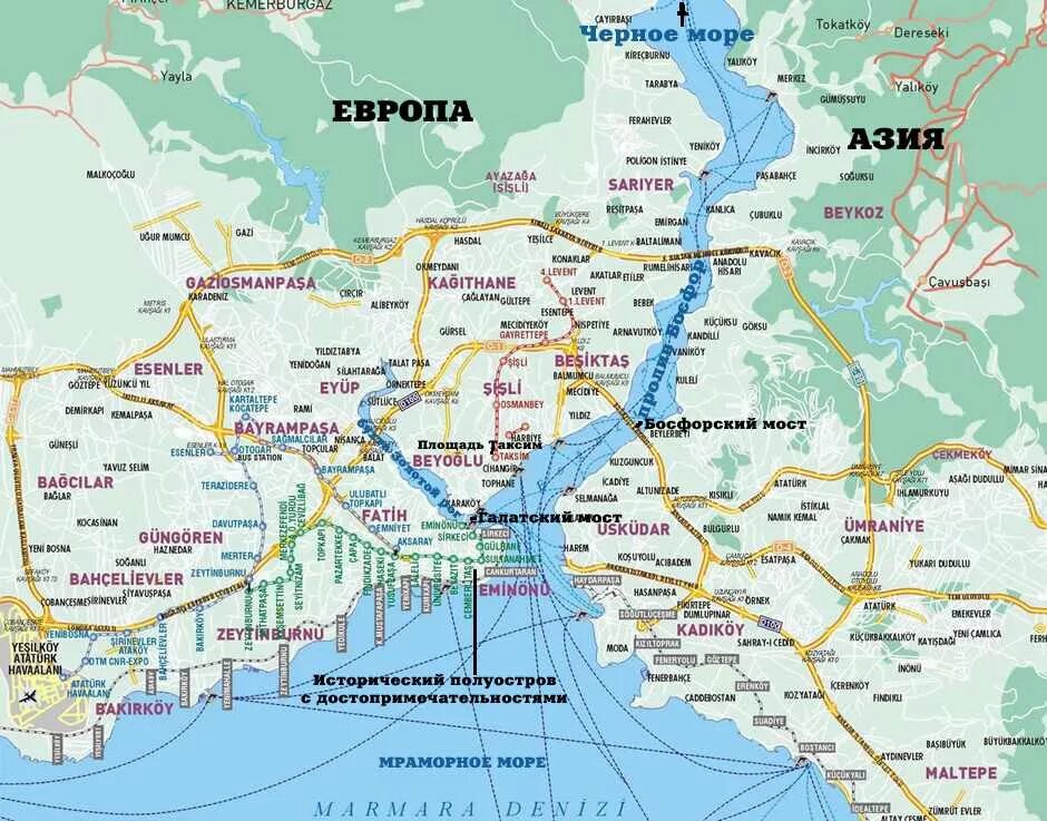 В каком районе стамбула остановиться туристу. Районы Стамбула на карте. Карта Стамбула с районами и достопримечательности. Карта Стамбула с районами на турецком языке. Стамбул Турция карта города.