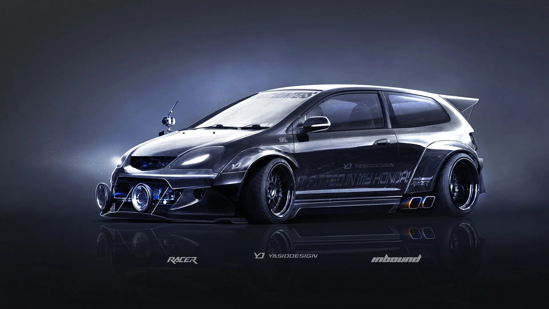 Honda арт. Хонда Цивик арт. Yasiddesign Honda.