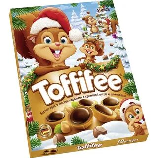 Toffifee Конфеты Toffifee Санта/Белки, 250 г.