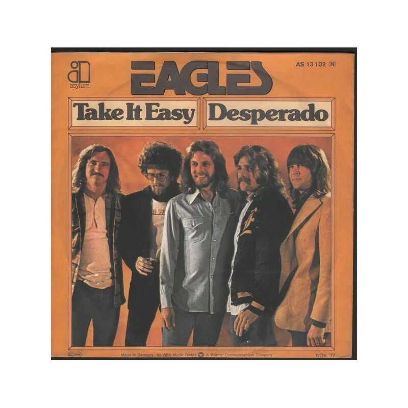 Take it easy песня. Обложка альбома Eagles-take it easy. Eagles take it easy пластинка. Eagles 1973 Desperado винил.