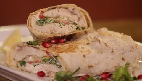 Лаваш с овощами в духовке
