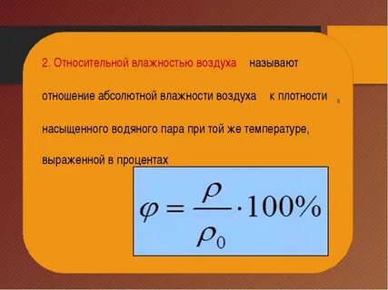 Относительная влажность воздуха равна 100
