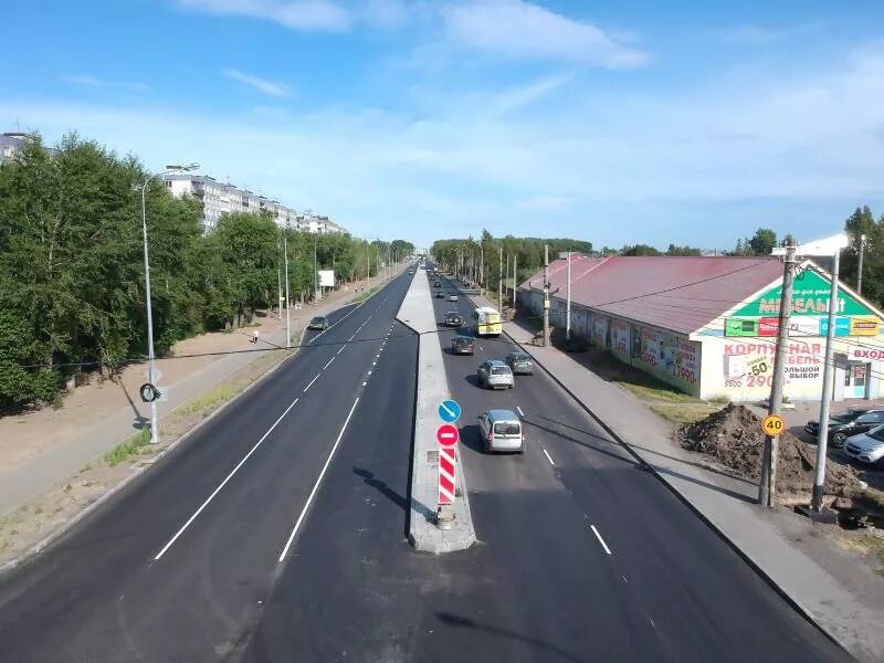 Ленинградский проспект Архангельск. Ленинградский проспект до реконструкции. Архангельск реконструкция улицы. Ленинградский проспект Архангельск фото.