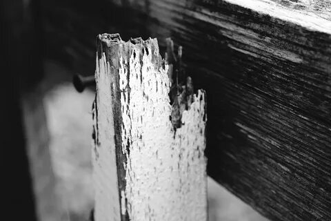Broken wooden
