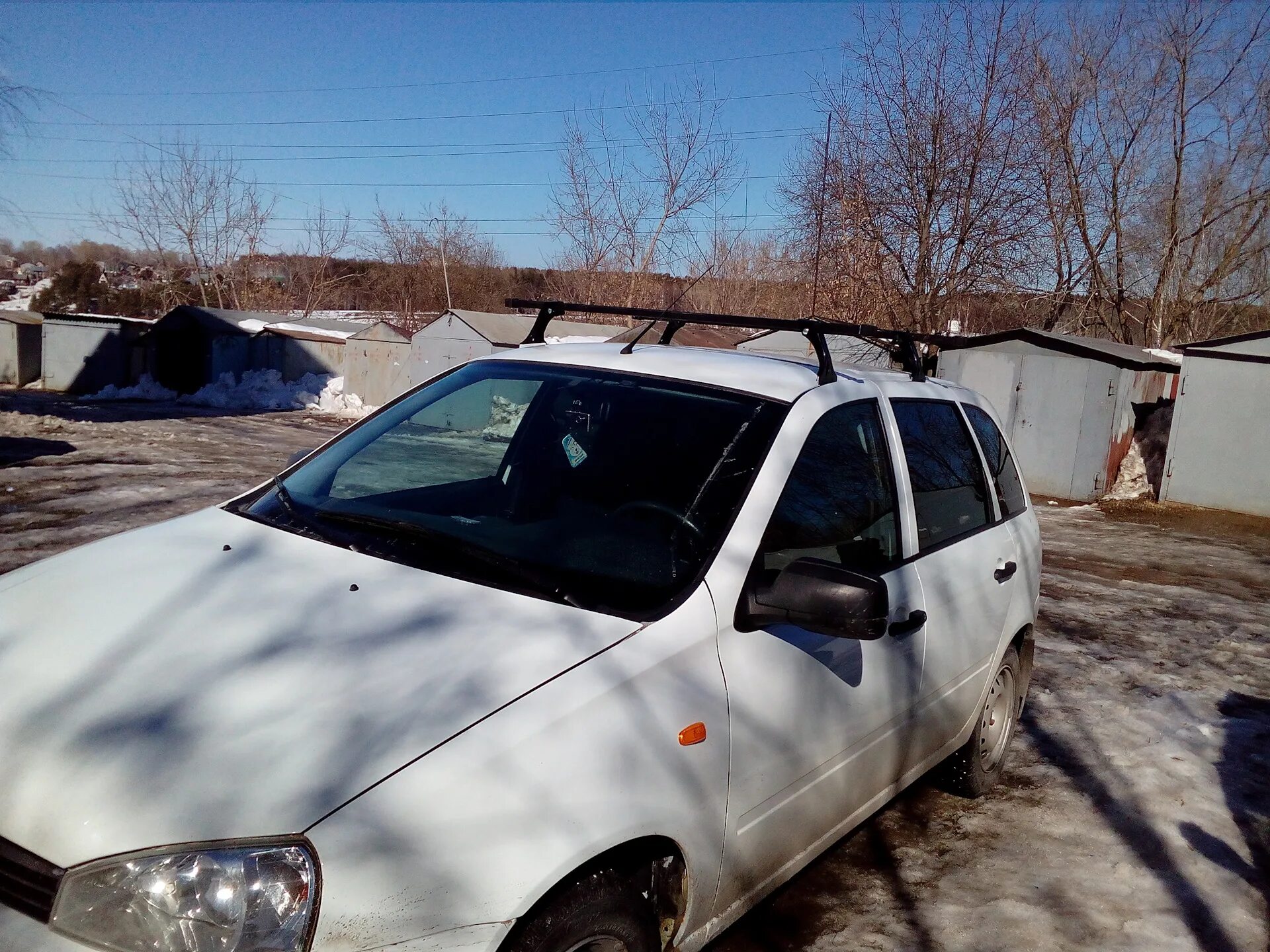 Багажник на крышу Калина 1 универсал. Багажник на крышу автомобиля Калина универсал 1.