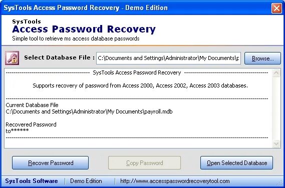 Пароль access. Password Recovery Tool. Password access. Password Recovery for access. Access file.