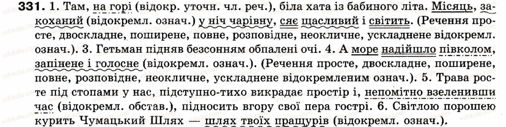 Укр мова заболотний. Речення окличне и неокличне. Укр мова 8 кл вхидни конструкции. Темноликий текст.