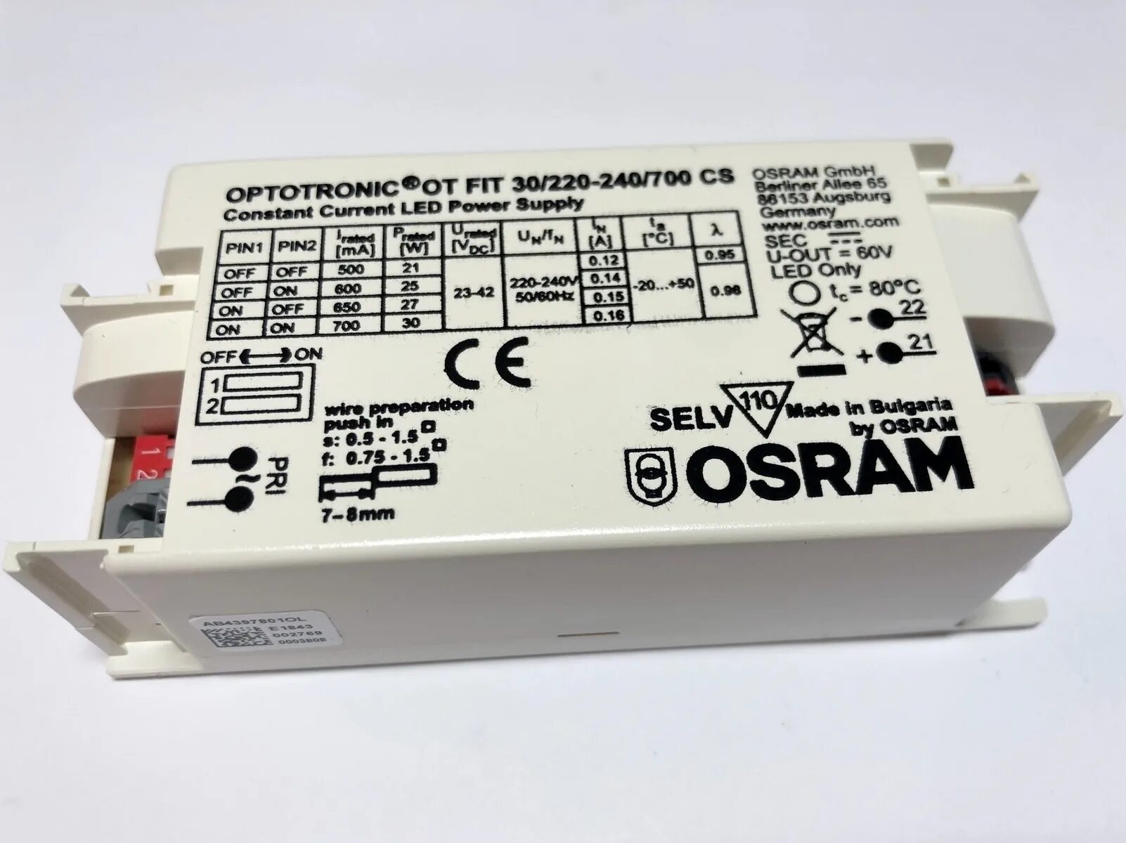 Трансформатор 21. Osram OPTOTRONIC 25/220-240/700 CS. Osram OPTOTRONIC 35/220-240/700cs. Osram OPTOTRONIC ot Fit 150/220-240. 507326201 220/240 VAC.