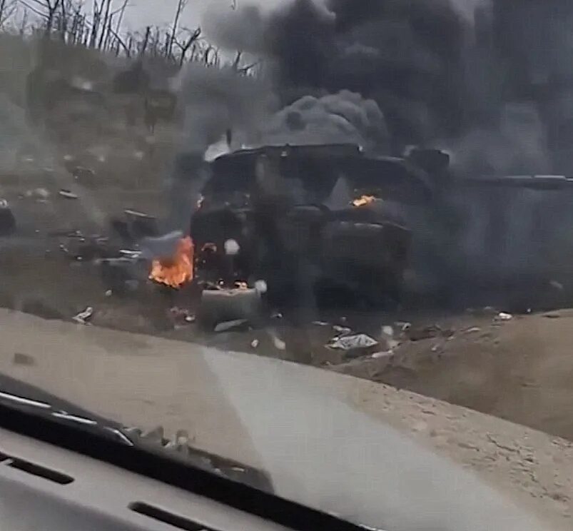 Сгоревший танк Челленджер. Уничтоженный Челленджер 2 на Украине.
