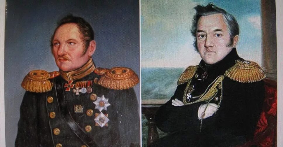 Одним из первооткрывателей антарктиды в 1820 г. Фаддея фаддеевича беллинсгаузена (1778−1852). беллинсгаузен и лазарев 1820.