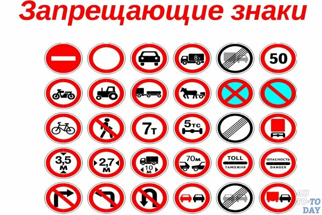Запрещающие знаки. Запрещающие дорожные знаки. Запрецаюциеся знаки дорожного движения. Запрещающие знаки дорожного дв.