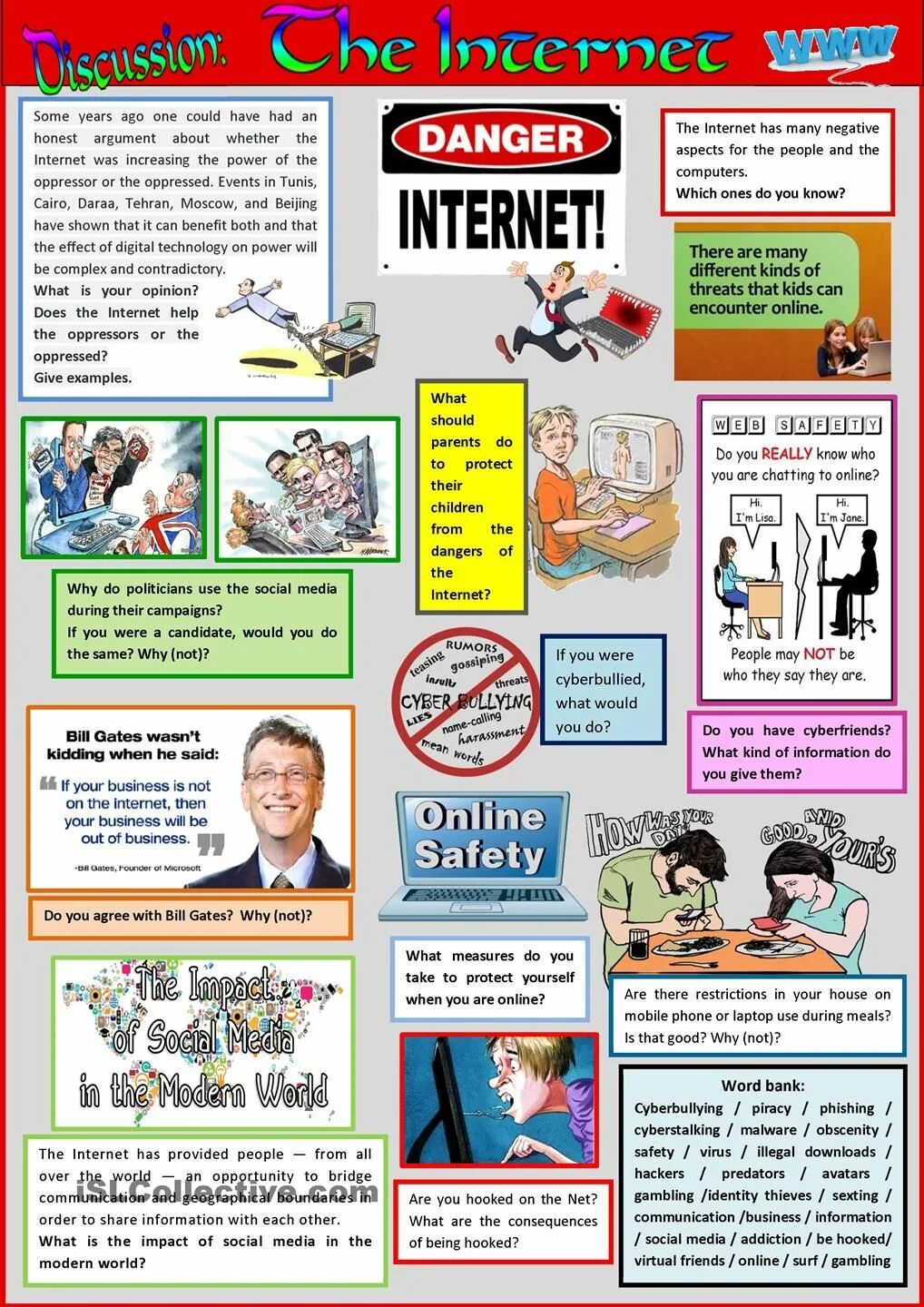 Internet speak. Computing Worksheets. Internet Worksheets. Technology speaking activities. Speaking Cards about Technology.