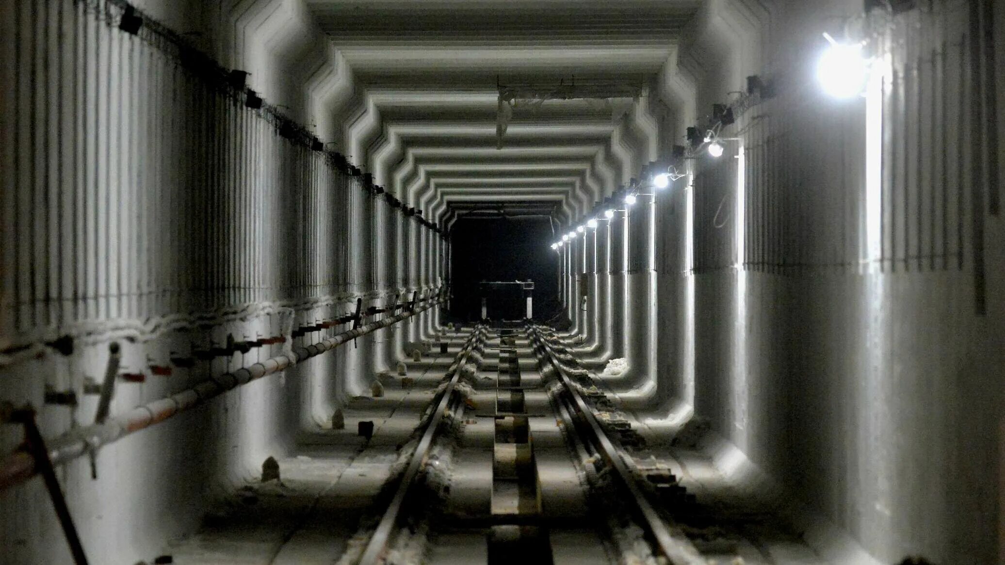 Тоннель нового метро в Минске. Строительство метро. Станция Уральская линия метро. Серая линия метро.