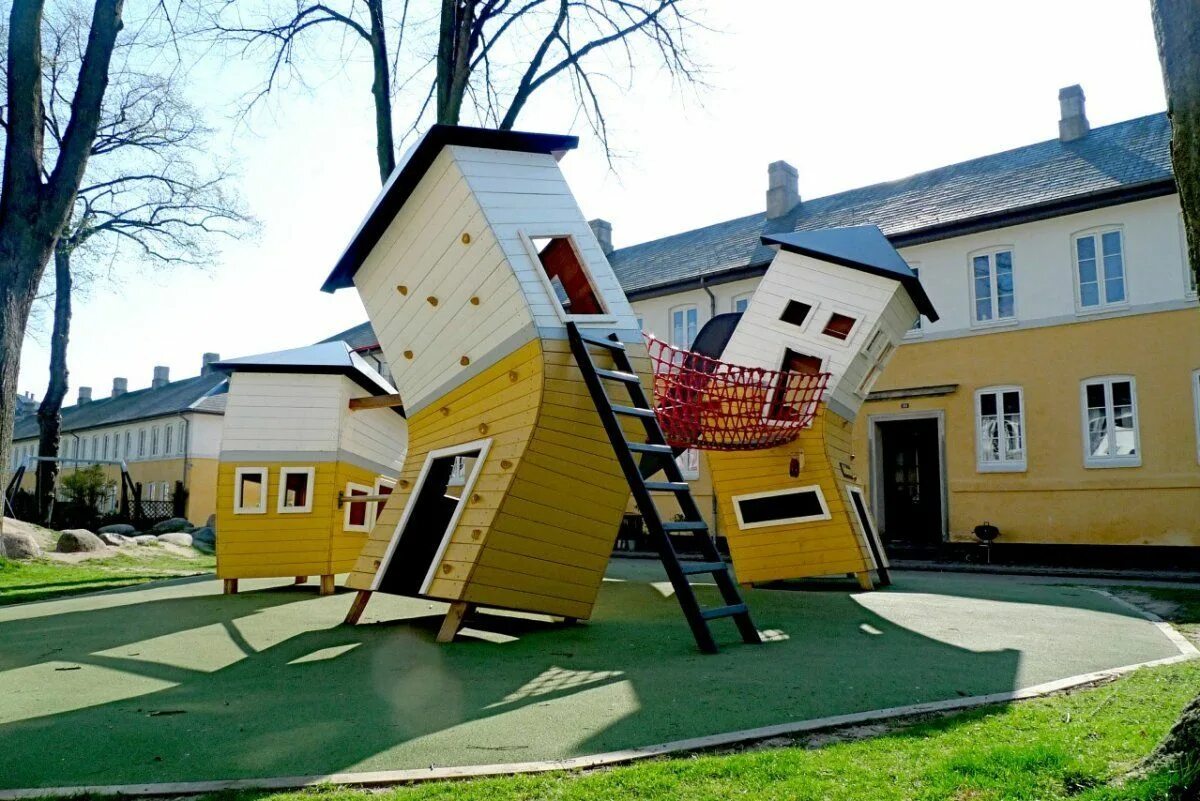 Садик дом 2. Оригинальные детские площадки. Креативные детские площадки.