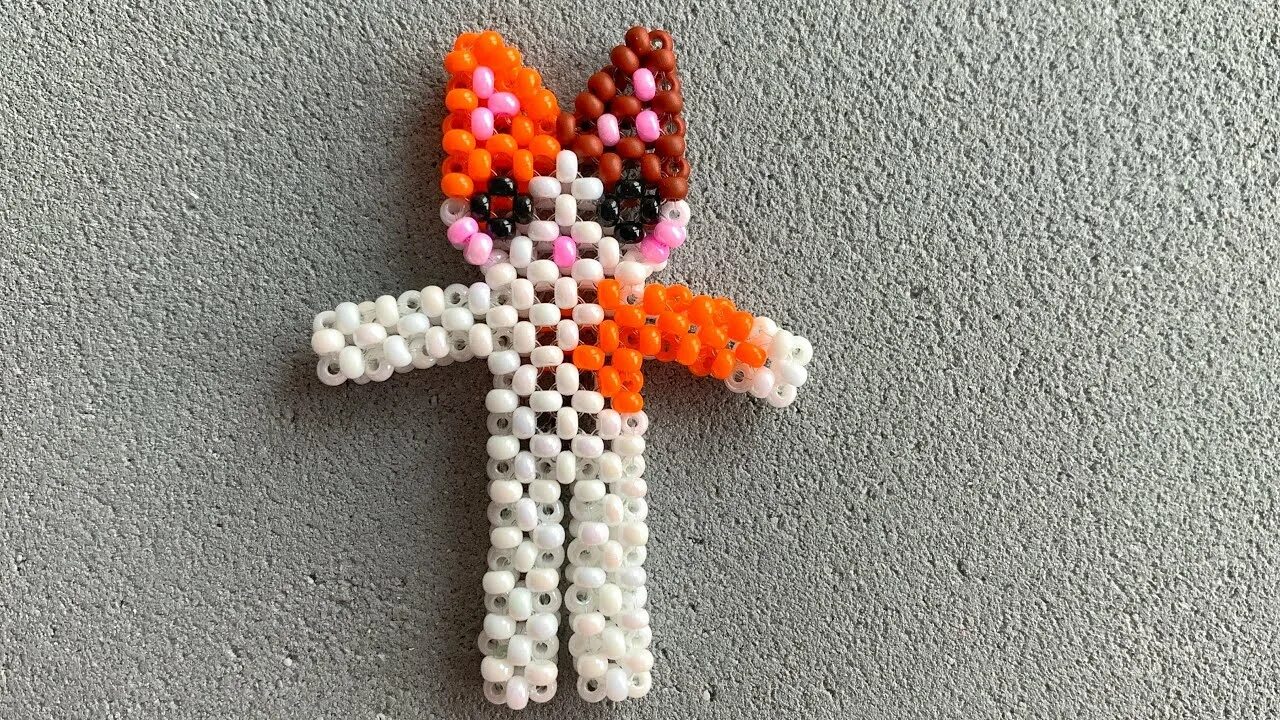 Котик лютик из бисера. Котик лютик из бисера