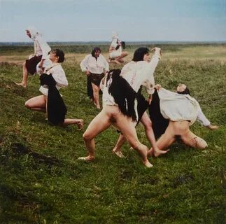 Artwork by Marina Abramović, Women in the rain (Balkan Erotic. 