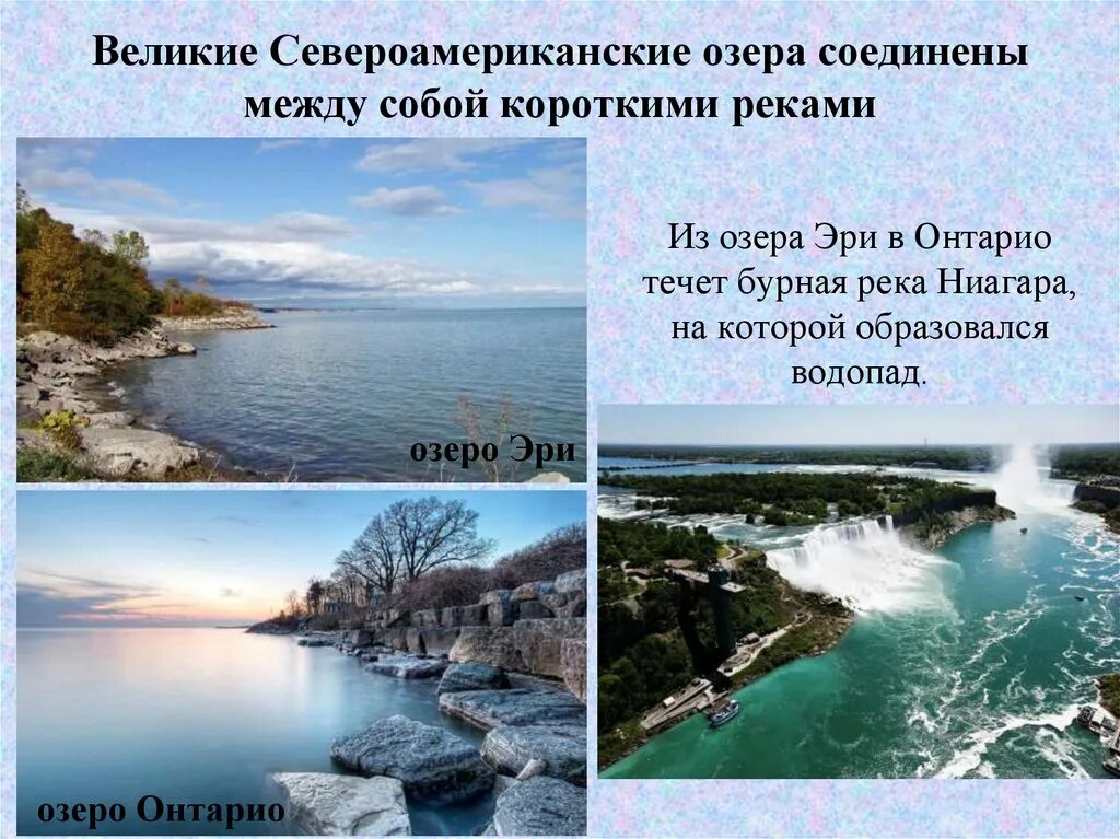 Озеро эри сообщение. Великие североамериканские озера. Внутренние воды Северной Америки. Внутренние воды Северной Америки озера. Великие озёра Северной Америки презинтация.