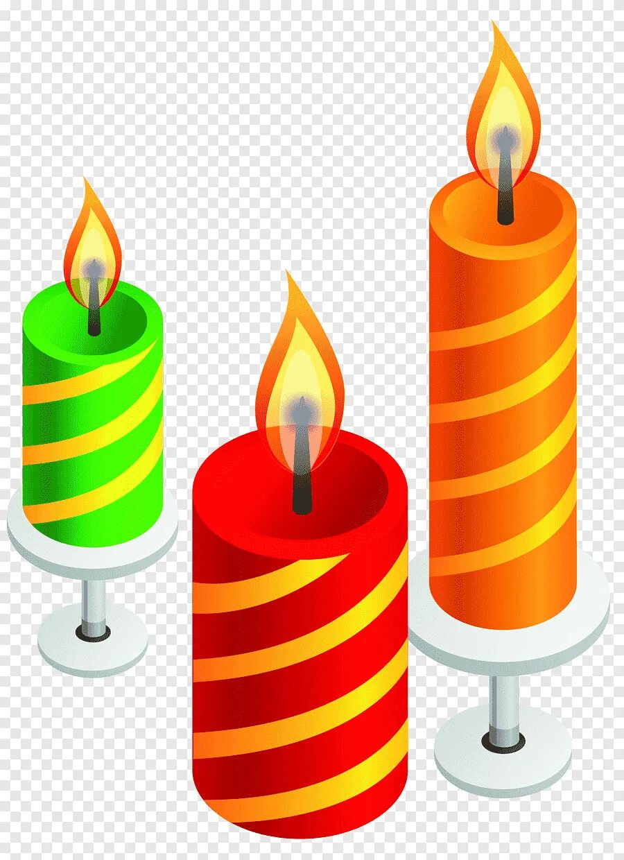 Свеча вектор. Праздничные свечи. Свечи для торта. Свеча на прозрачном фоне. Стикер свечка.