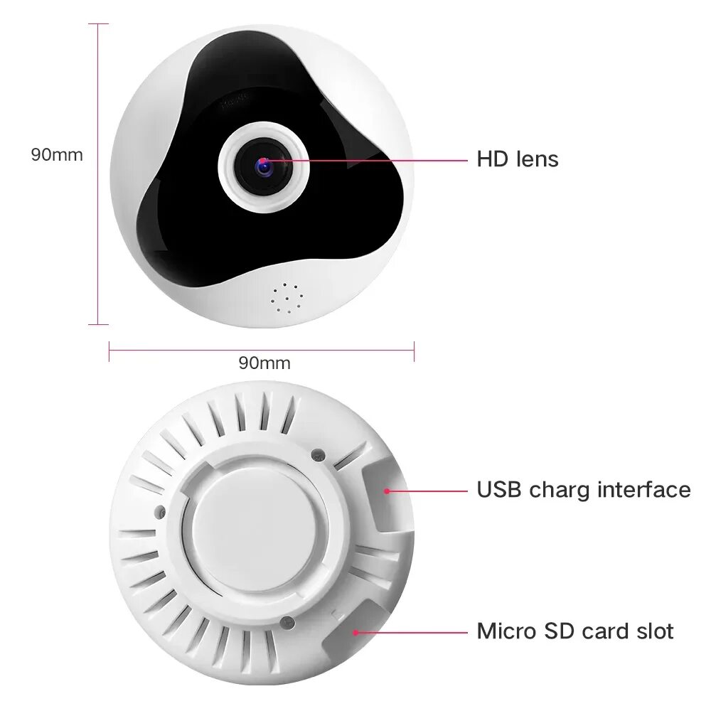 SDETER 1080p беспроводная мини Wi-Fi камера. Камера 360 градусов с Wi Fi. Панорамная камера 360 градусов для видеонаблюдения. Камера с углом обзора 360 градусов видеонаблюдения.