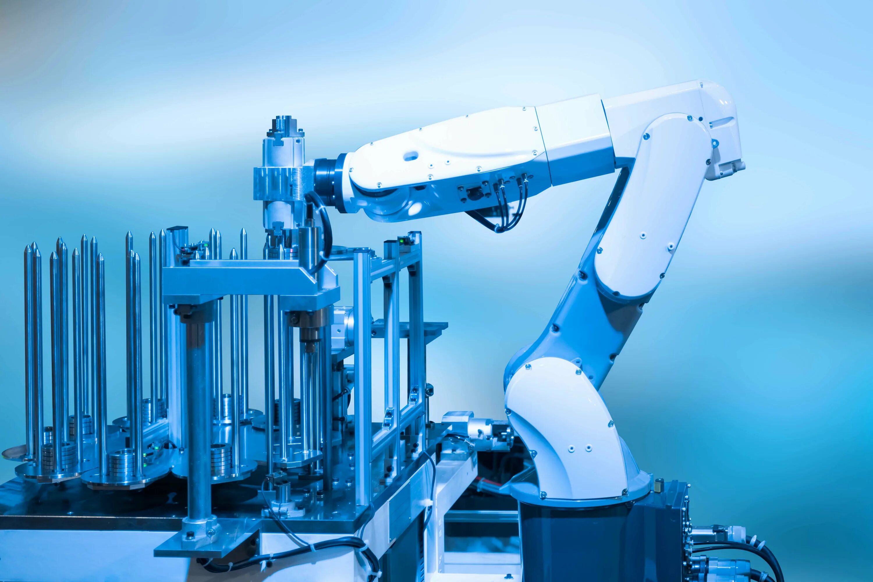 Robot factory. Промышленные роботы. Робот манипулятор. Автоматизация манипуляторов. Современное производство.