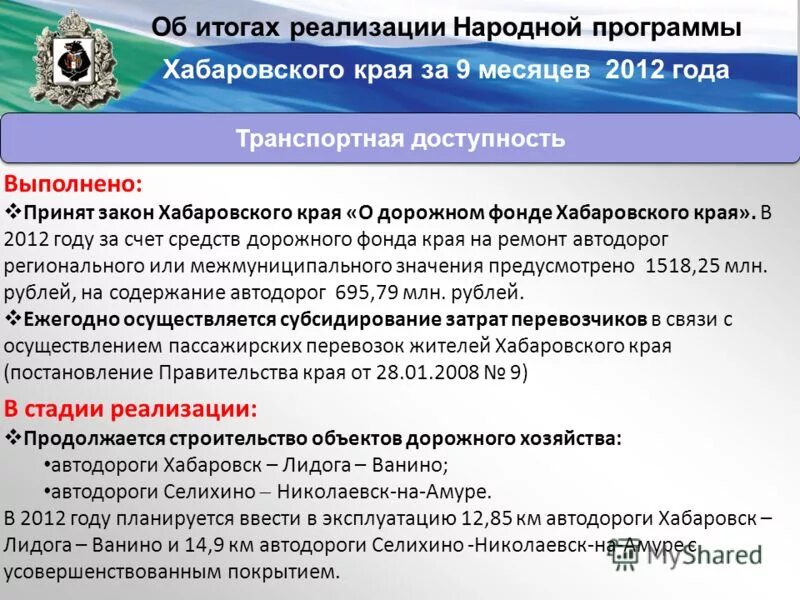 Показатели жкх. Т 24 хабаровск программа. Народная программа. Реализация народной программы. Т 24 хабаровск программа.